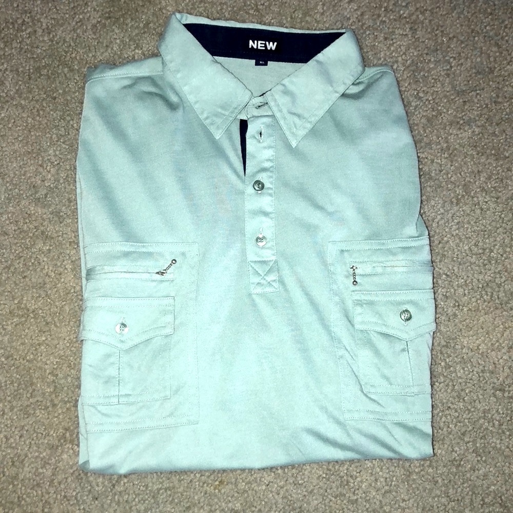 Mens Green Polo Golf Shirt